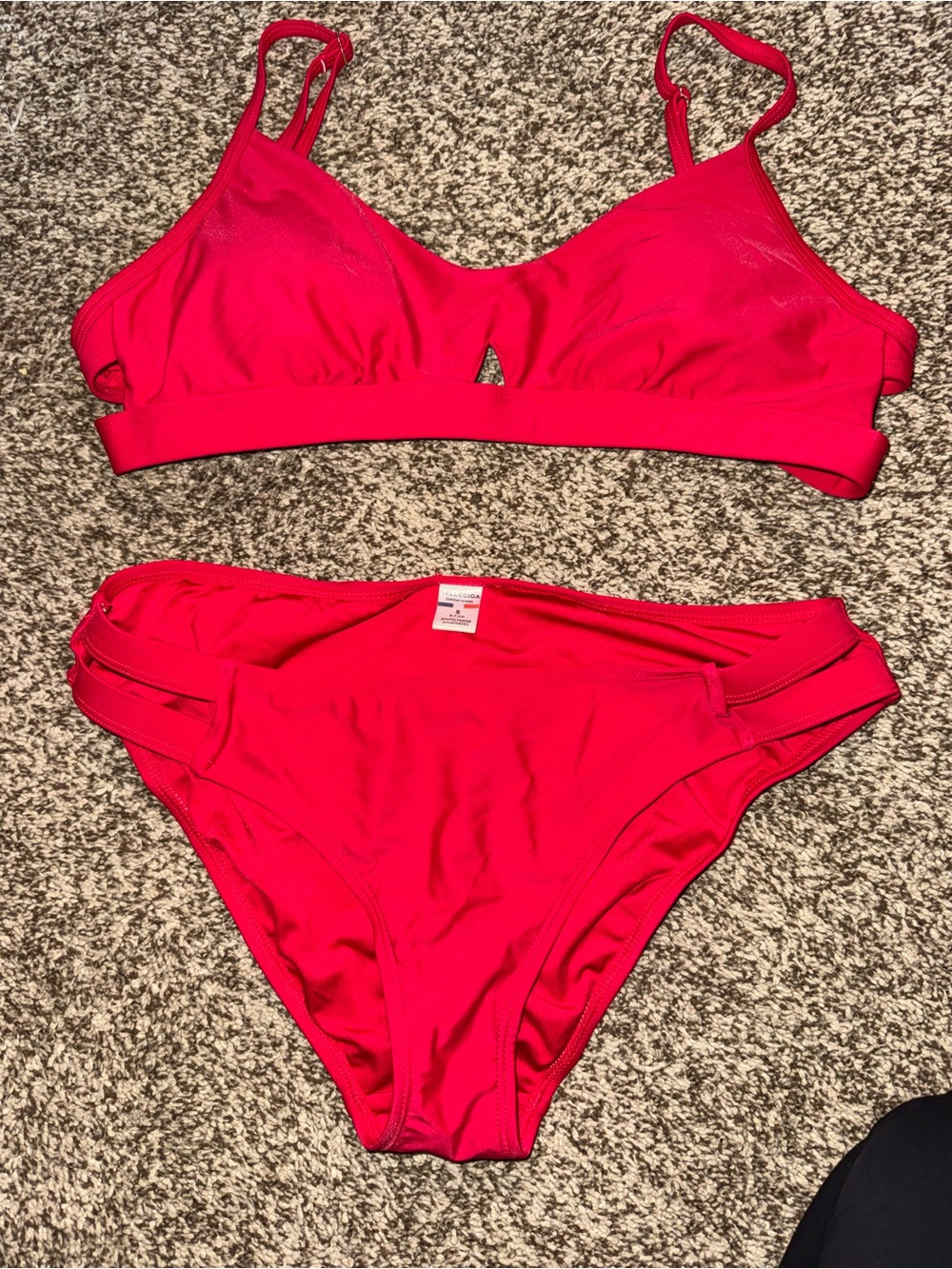 Women’s Red Bikini Set - Classic Two-Piece Swimwear